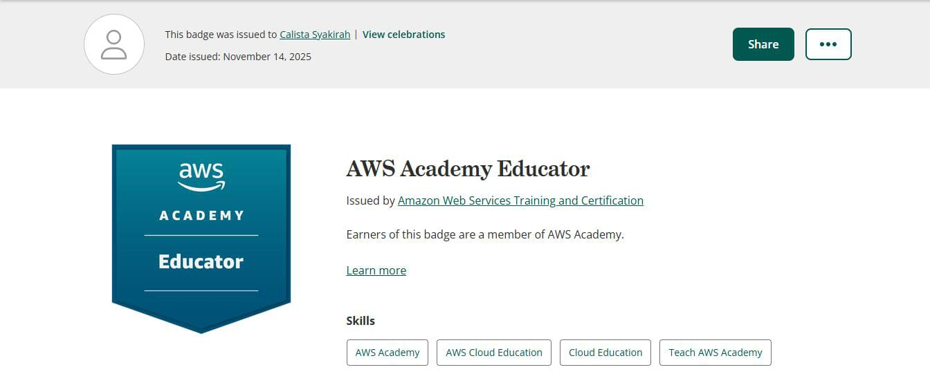 AWS Academy Educator