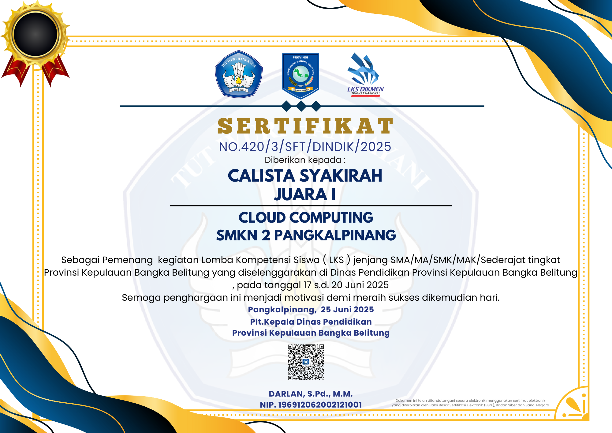 1st Place LKS Cloud Computing